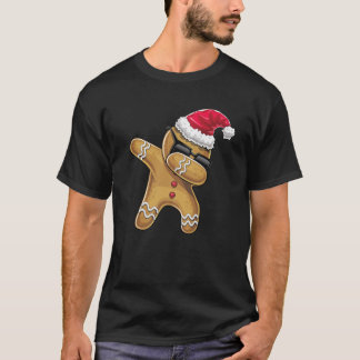 Camiseta Dabbing Gingerbread Man Christmas Baking