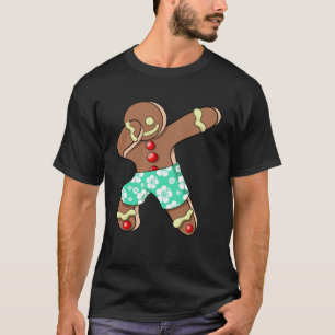 Camiseta Dabbing Gingerpão Man Xmas Boy Christmas