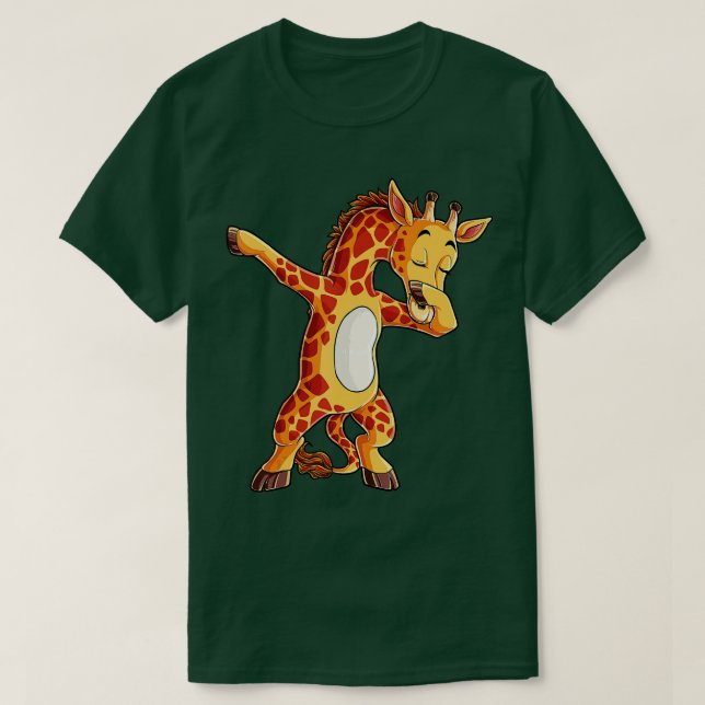 Camiseta Dabbing Giraffe T Girafas Funny Dab Dance s Gift (Frente do Design)