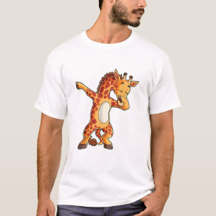 Camiseta Dabbing Giraffe T shirt Girafas Funny Dab Dance T