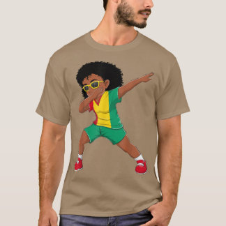 Camiseta Dabbing Girl Guineans Guinea Flag Kids Dab Dance 