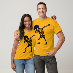 Camiseta Dabbing Halloween Boys Skeleton Zombie Scarbie