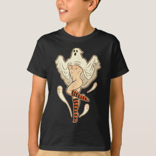 Camiseta Dabbing Halloween Skeleton Boys Trick Trey Funny