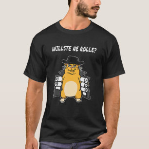 Camiseta Dabbing Hamster Toilet Paper Noodles