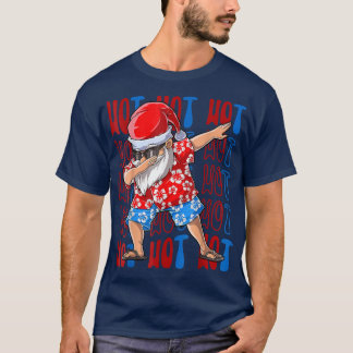 Camiseta Dabbing Hawaii Papai noel Natal Em Julho Matando F