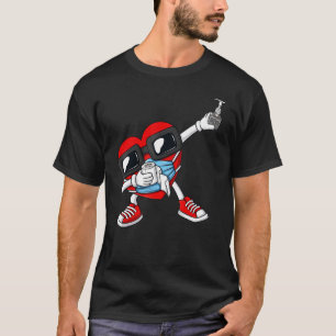 Camiseta Dabbing Heart In A Mask Dia de os namorados Dab