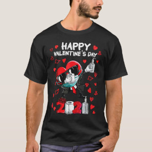 Camiseta Dabbing Heart In A Mask Happy Valentines Day 2021 