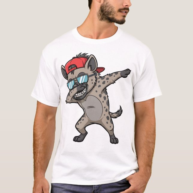 Camiseta Dabbing Hyena Funny Cute Dab Dance (Frente)