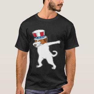 Camiseta Dabbing Jack Russell Terrier Dog Dab 4th of Jul