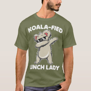 Camiseta Dabbing Koala Lunch Lady Funny Animal Puns Present