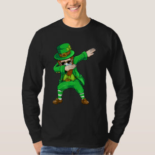 Camiseta Dabbing Leprechaun Face Mask Boys