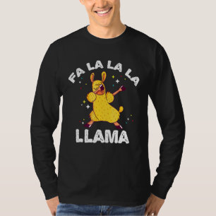 Camiseta Dabbing Llama Xmas FA LA LA LA Alpaca Dab Party