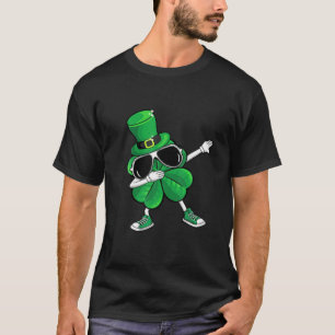 Camiseta Dabbing Lucky Clover Shamrock Funny Happy St Patri