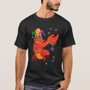 Camiseta Dabbing Mardi Gras Bead Jester Hrawfish Boil P
