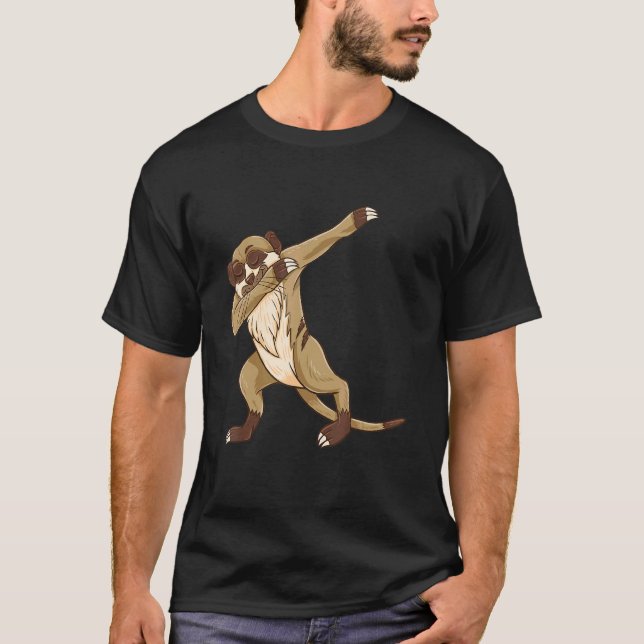 Camiseta Dabbing Meerkat Para Meerkat African Animal (Frente)