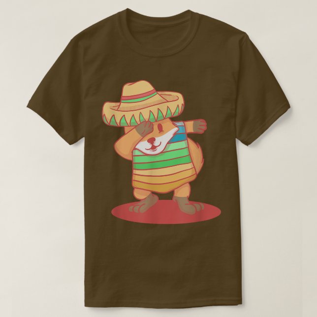 Camiseta Dabbing Meican Fo Cinco De Mayo (Frente do Design)