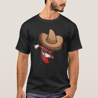 Camiseta Dabbing Mexican Poncho Cinco De Mayo Funny Fiesta