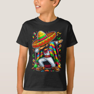 Camiseta Dabbing Mexicano Poncho Cinco De Mayo