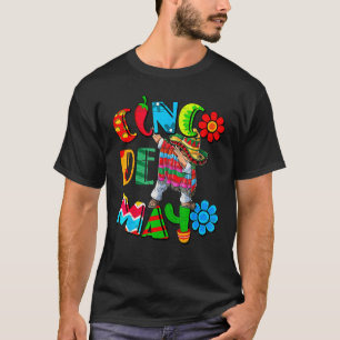 Camiseta Dabbing mexicano Poncho Cinco de Mayo Boys Men