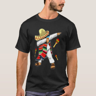 Camiseta Dabbing mexicano Poncho Cinco de Mayo Boys Men