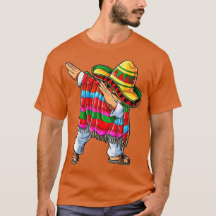 Camiseta Dabbing mexicano Poncho Cinco de Mayo Boys Men Dab