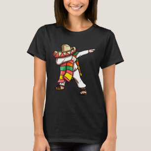 Camiseta Dabbing mexicano Poncho Cinco de Mayo Boys Men Som