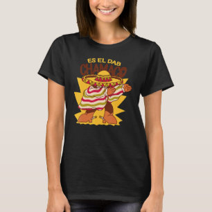 Camiseta Dabbing mexicano Poncho Cinco De Mayo deixa Fiesta
