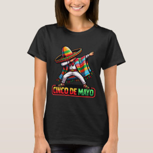 Camiseta Dabbing Mexicano Poncho Cinco De Mayo Fiesta 1