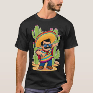 Camiseta Dabbing mexicano Poncho Cinco de Mayo Men Sombrero