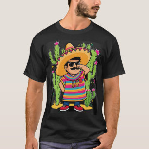 Camiseta Dabbing mexicano Poncho Cinco de Mayo Men Sombrero