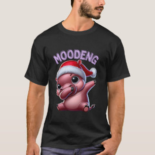 Camiseta Dabbing MooDeng Natal Engraçado Bonito Bebê Picgmy