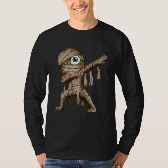 Camiseta Dabbing Mummy Halloween Dab Fan  Scary Stories (Frente)