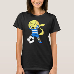 Camiseta Dabbing Ouro Retriever Grécia Soccer Fans Jersey