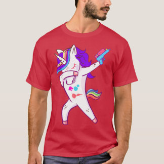 Camiseta Dabbing Paintball Funny Unicorn