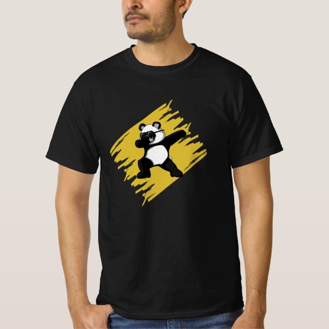 Camiseta Dabbing Panda Bear Cute Animal Engraçado Presente (Frente)