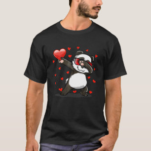 Camiseta Dabbing Panda Sunglass Zoo do Dia de os namorados