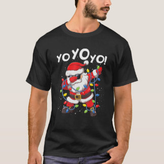 Camiseta Dabbing Papai Noel Yo Yo Yo Engraçado Árvore de Na