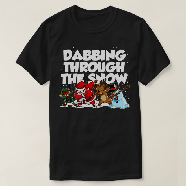 Camiseta Dabbing Papais noeis de Natal Dab Papais noeis Cla (Frente do Design)