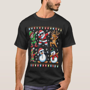 Camiseta Dabbing Papais noeis & Elf Squad - presente de Nat