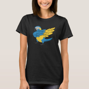 Camiseta Dabbing Parrot I Funny Blue-throated Macaw Premium