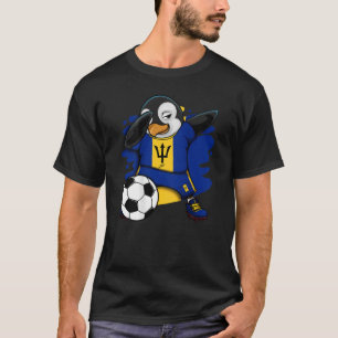 Camiseta Dabbing Penguin Barbados Soccer Fans Jersey Shoba