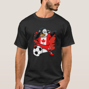 Camiseta Dabbing Penguin Canada Soccer Fans Jersey
