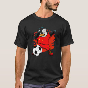 Camiseta Dabbing Penguin China Soccer Fan Jersey L