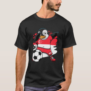 Camiseta Dabbing Penguin Cingapura Futebol Fans Jersey