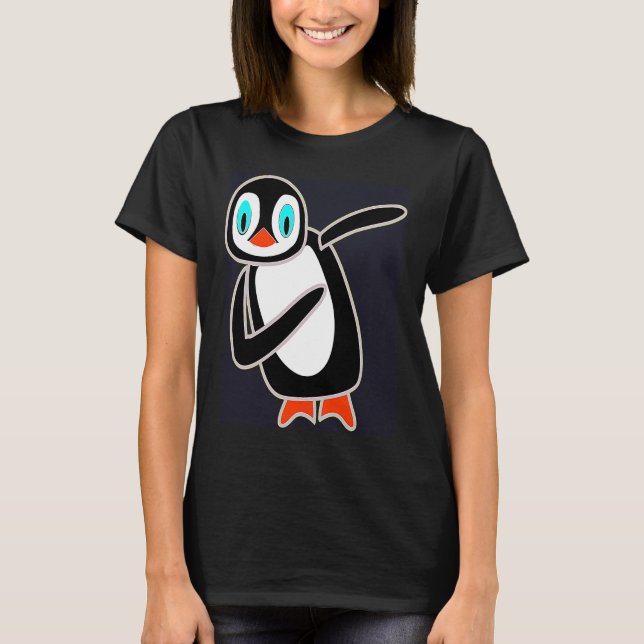 Camiseta Dabbing Penguin Cool Penguin Dab Dance Dancing Cut (Frente)