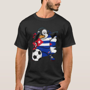 Camiseta Dabbing Penguin Cuba Soccer Fans Jersey L