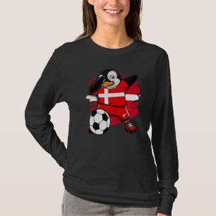 Camiseta Dabbing Penguin Dinamarca Soccer Fans Jersey