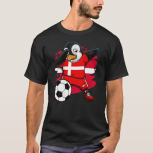 Camiseta Dabbing Penguin Dinamarca Soccer Fans Jersey