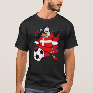 Camiseta Dabbing Penguin Dinamarca Soccer Fans Jersey