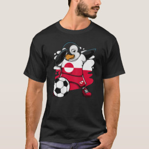Camiseta Dabbing Penguin Groelândia Soccer Fãs Jersey
